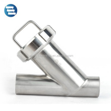 Sanitary Food Grade Weld Thread Clamp End Stainless Steel Y Strainer